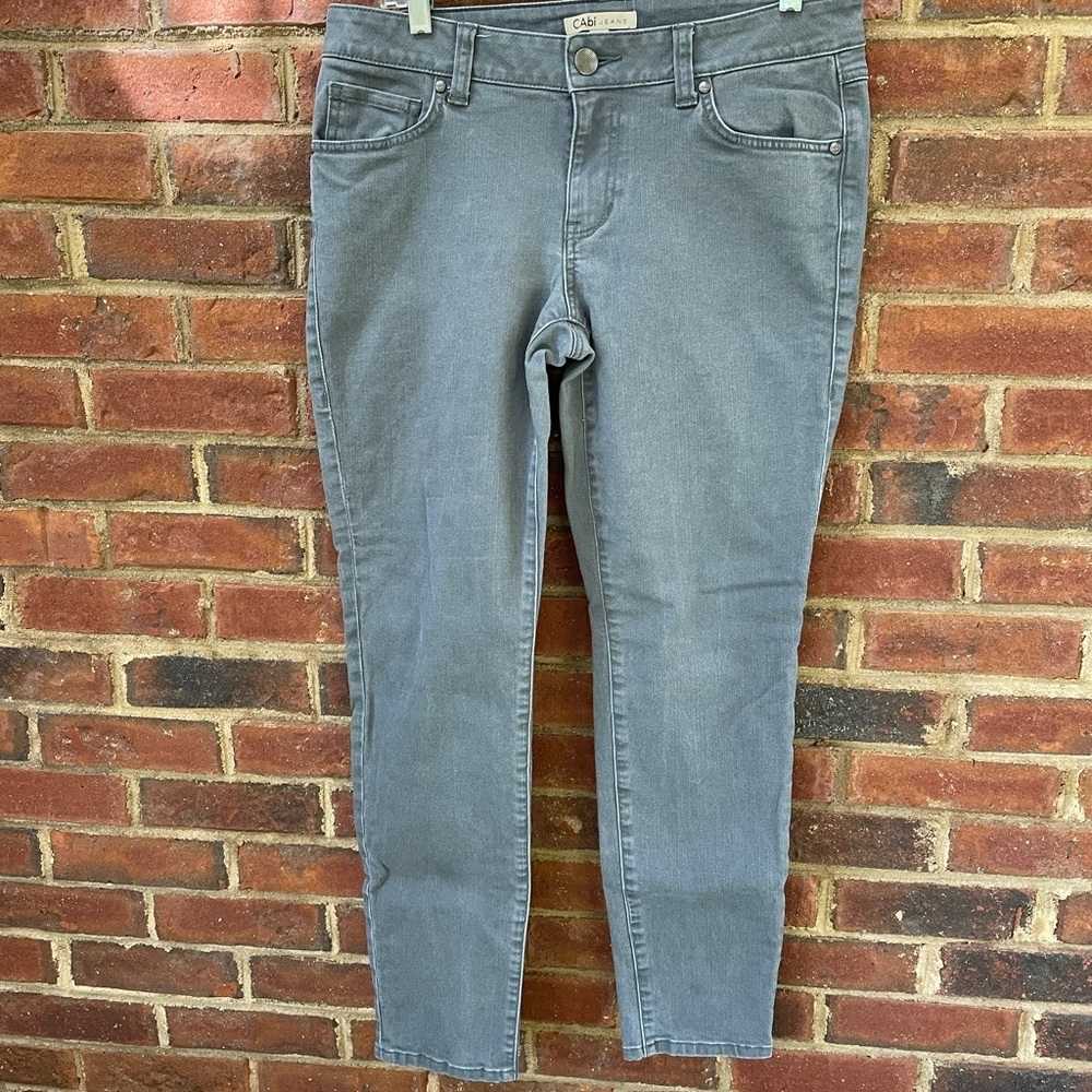 Cabi gray skinny jeans